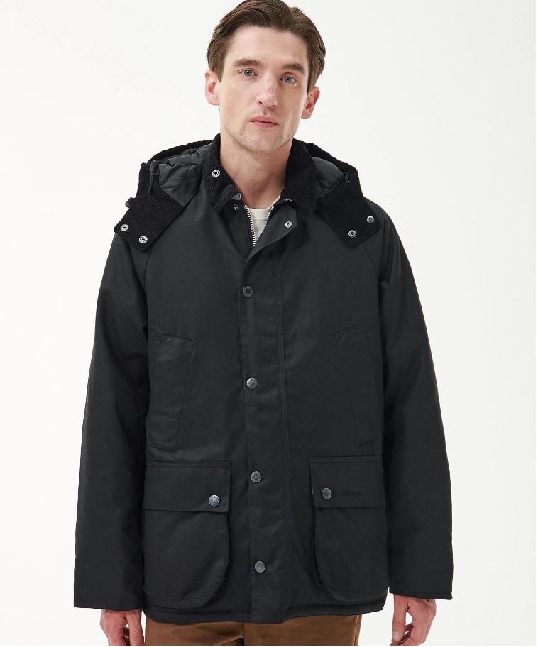 Barbour Bedale Black/Black Slate BK11 Jacket Heavy. Shop Men's 