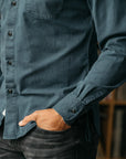 Kato Shirt The Brace LS Oxford St. Reactive Navy-Men's Shirts-Howard-Surrey-Canada