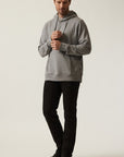 34 Heritage French Terry Hoodie Grey Melange-Men's Sweatshirts-Howard-Surrey-Canada