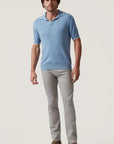 34 Heritage Polo Sweater - Blue-Men's Sweaters-Brooklyn-Vancouver-Yaletown-Canada