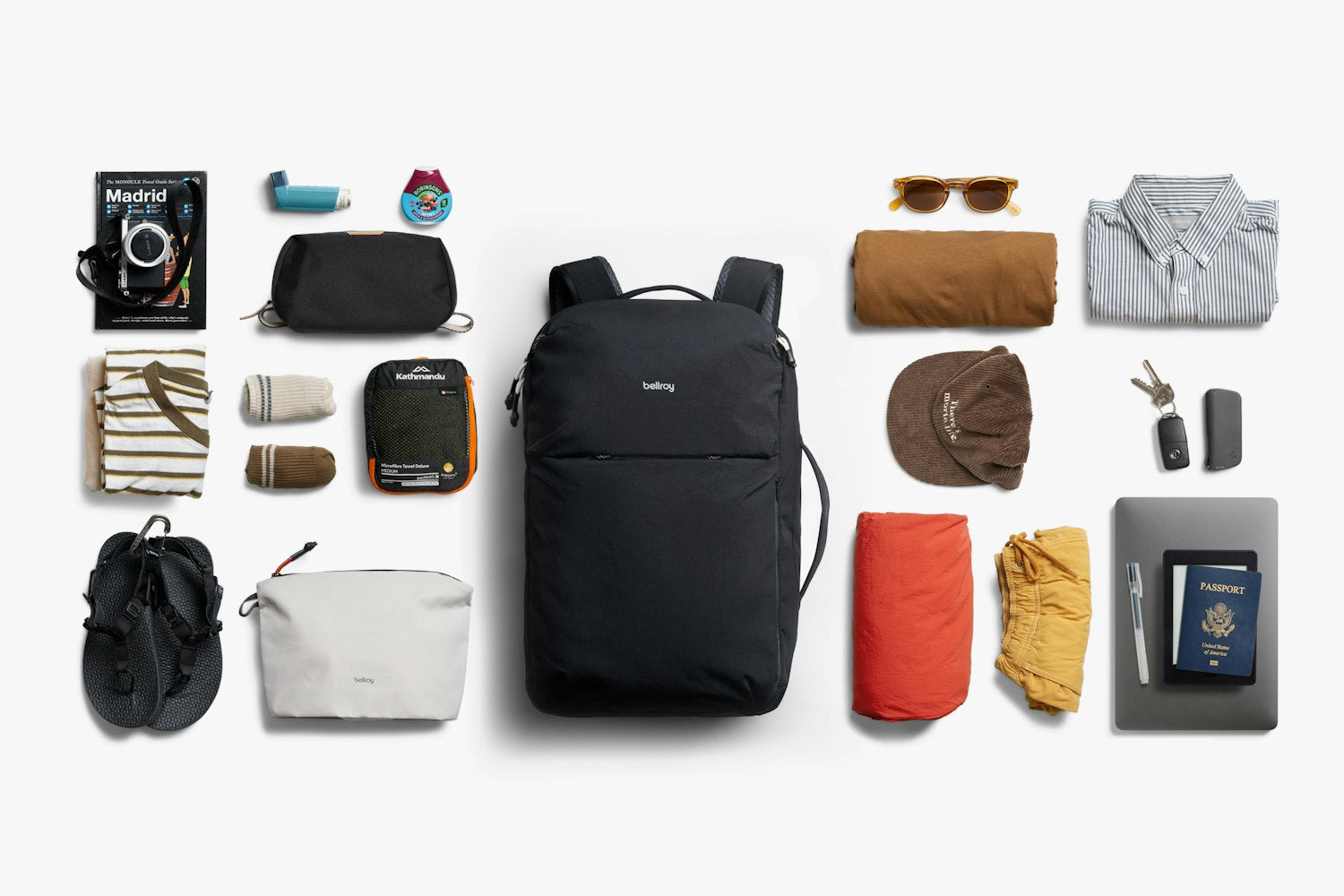 Bellroy Lite Travel Pack 38L Black-Men&#39;s Bags-Howard-Surrey-Canada