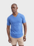 Goodlife Sun Faded Slub Scallop V Neck Tee Lapis Blue-Men's T-Shirts-Yaletown-Vancouver-Surrey-Canada