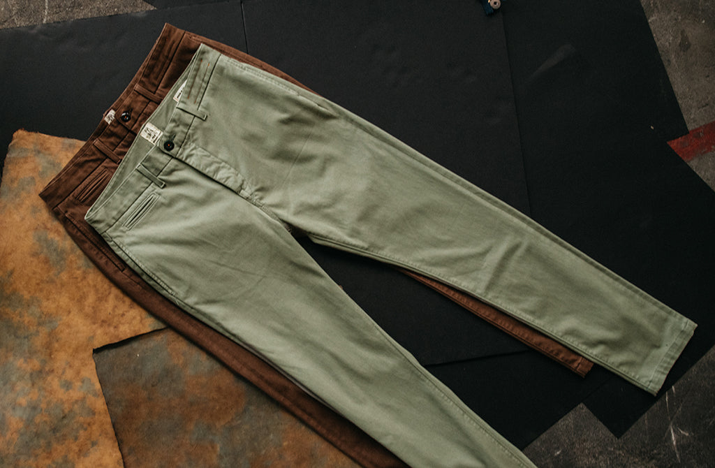 Kato The Axe Chino Denit Sage-Men&#39;s Pants-Howard-Surrey-Canada