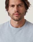 34 Heritage T-Shirt Slub Crew Neck - Blue Fog-Men's T-Shirts-Brooklyn-Vancouver-Yaletown-Canada