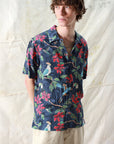 Far Afield Busey SS Shirt - Tropical Birds Print Multi-Men's Shirts-Brooklyn-Vancouver-Yaletown-Canada