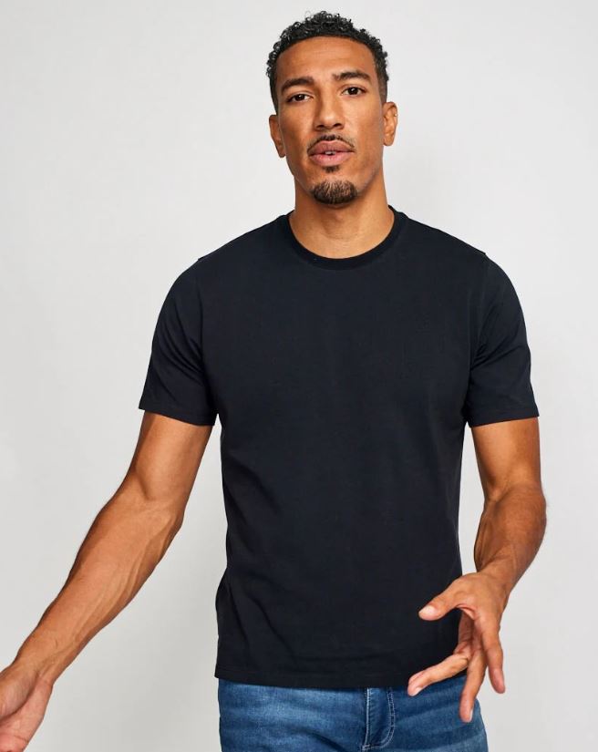 Easy Mondays Crew Neck SS Cotton T-Shirt Black-Men's T-Shirts-Brooklyn-Vancouver-Yaletown-Canada