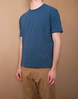 Outclass Slub s/s pocket T-shirt Faded Indigo-Men's T-Shirts-Howard-Surrey-Canada