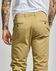 Easy Mondays Drawstring Chino Khaki-Men's Pants-Howard-Surrey-Canada