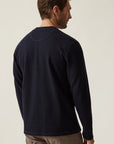 34 Heritage LS Henley Navy-Men's T-Shirts-Howard-Surrey-Canada