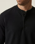 34 Heritage LS Henley Black-Men's T-Shirts-Howard-Surrey-Canada