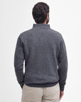 Barbour Nelson Essential Half Zip Jumper Storm Grey-Men's Sweaters-Howard-Surrey-Canada