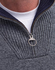 Barbour Nelson Essential Half Zip Jumper Storm Grey-Men's Sweaters-Howard-Surrey-Canada