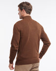 Barbour Sweater Nelson Essential Half Zip Jumper Dark Sand-Men's Sweaters-Howard-Surrey-Canada