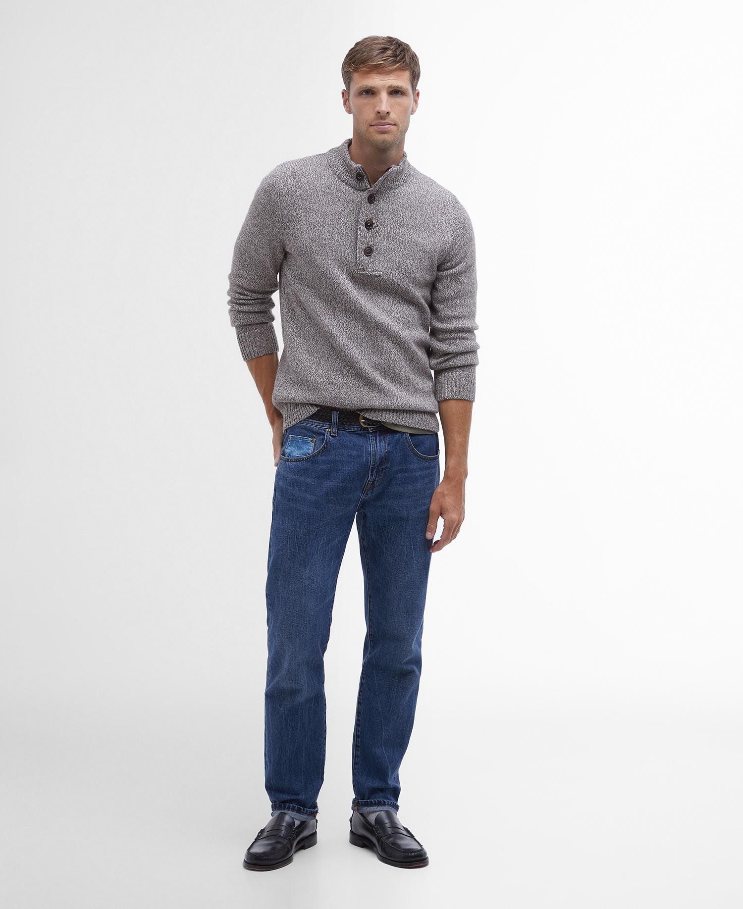 Barbour Sid Sweatshirt Stone-Men&#39;s Sweaters-Howard-Surrey-Canada