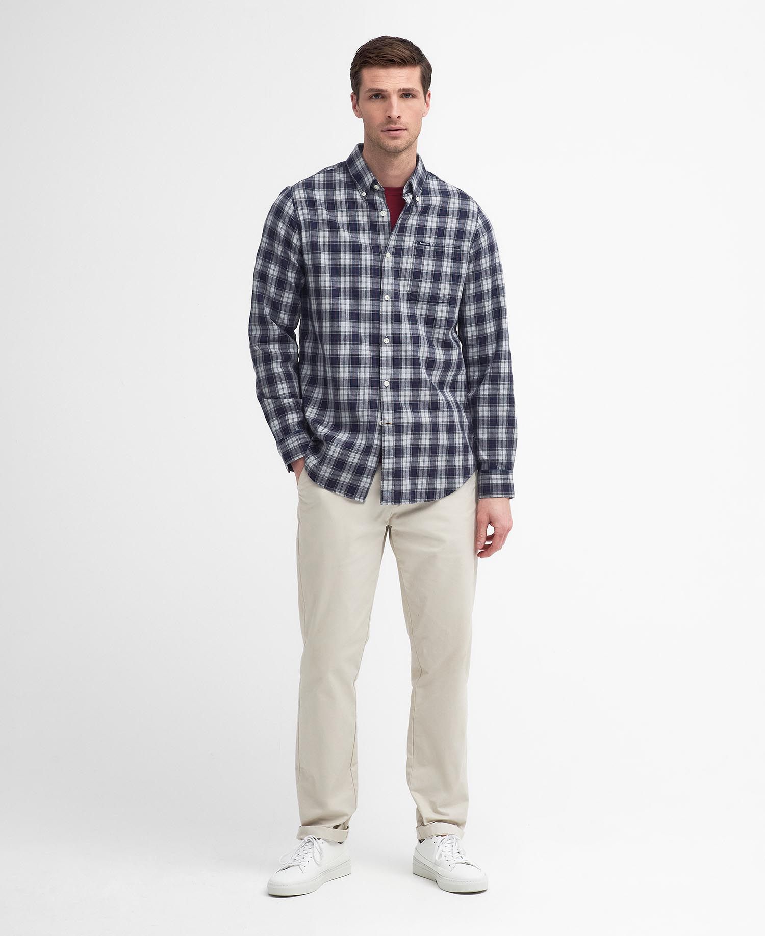 Barbour Shirt Lanark Tan27-Men&#39;s Shirts-Brooklyn-Vancouver-Yaletown-Canada