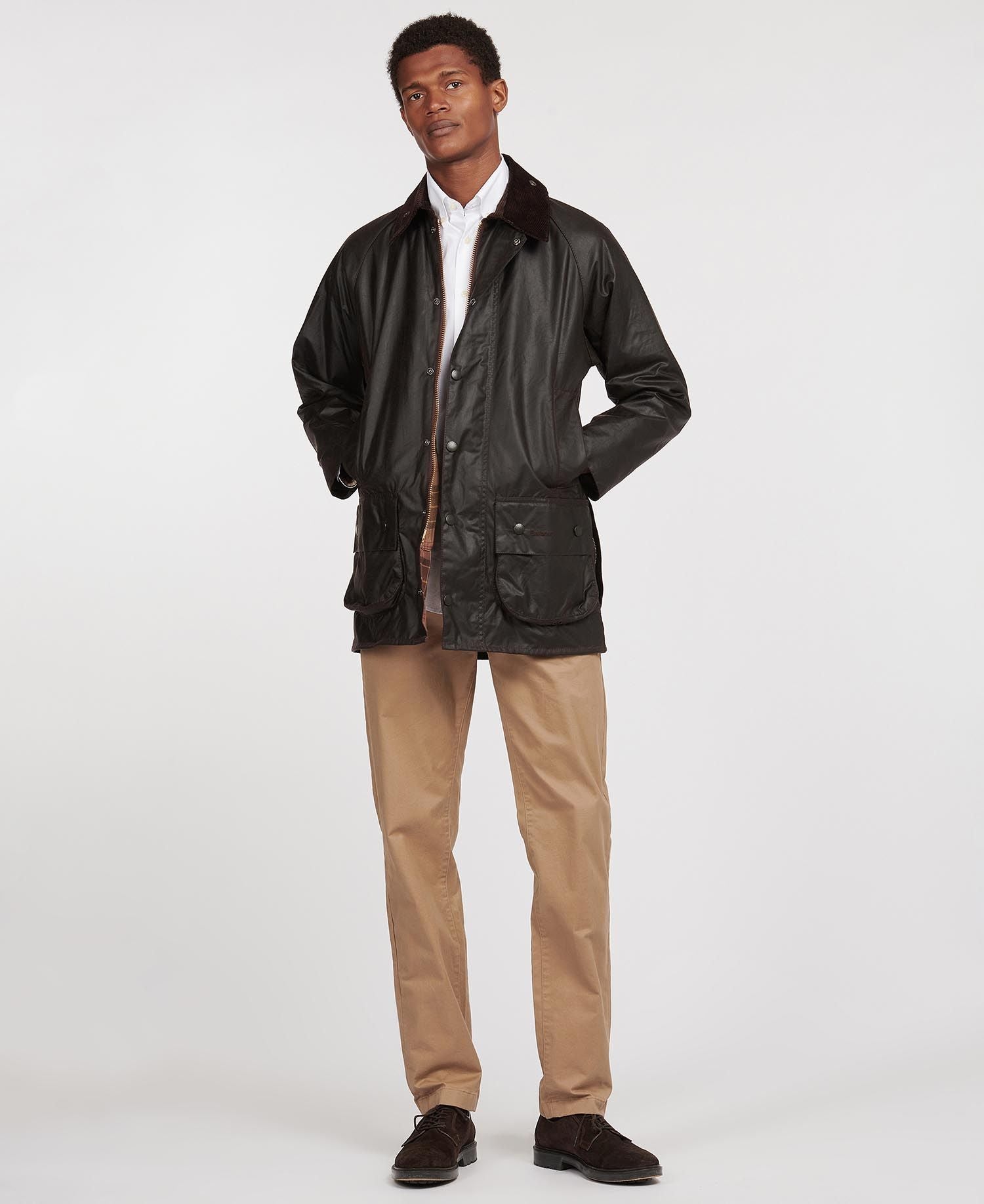 Barbour Beaufort Waxed Jacket Rustic-Men&#39;s Coats-Howard-Surrey-Canada