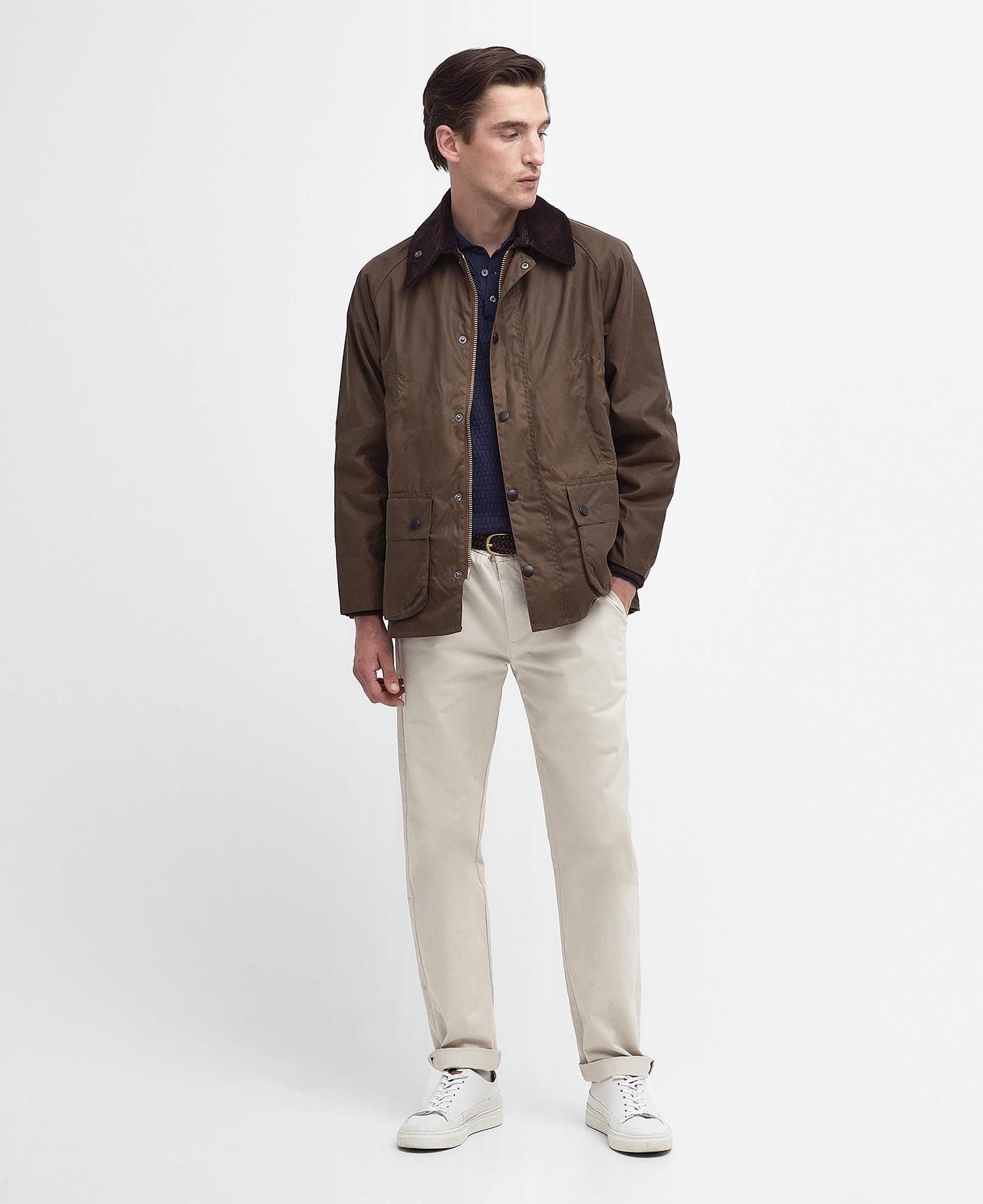 Barbour Bedale Wax Coat - Bark-Men&#39;s Coats-Brooklyn-Vancouver-Yaletown-Canada