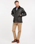 Barbour Bedale Wax Coat - Black-Men's Coats-Brooklyn-Vancouver-Yaletown-Canada