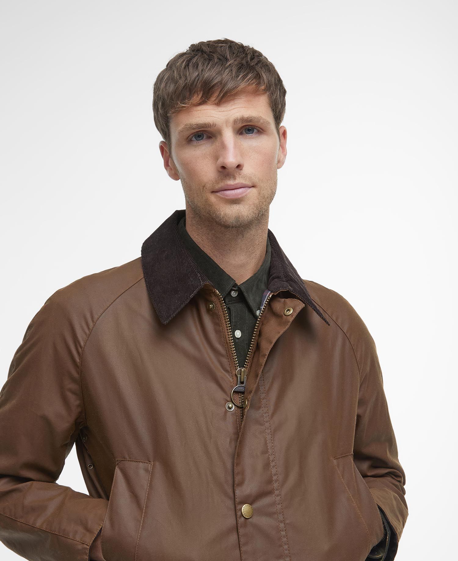 Barbour Coat Ashby Wax Bark-Men&#39;s Coats-Howard-Surrey-Canada