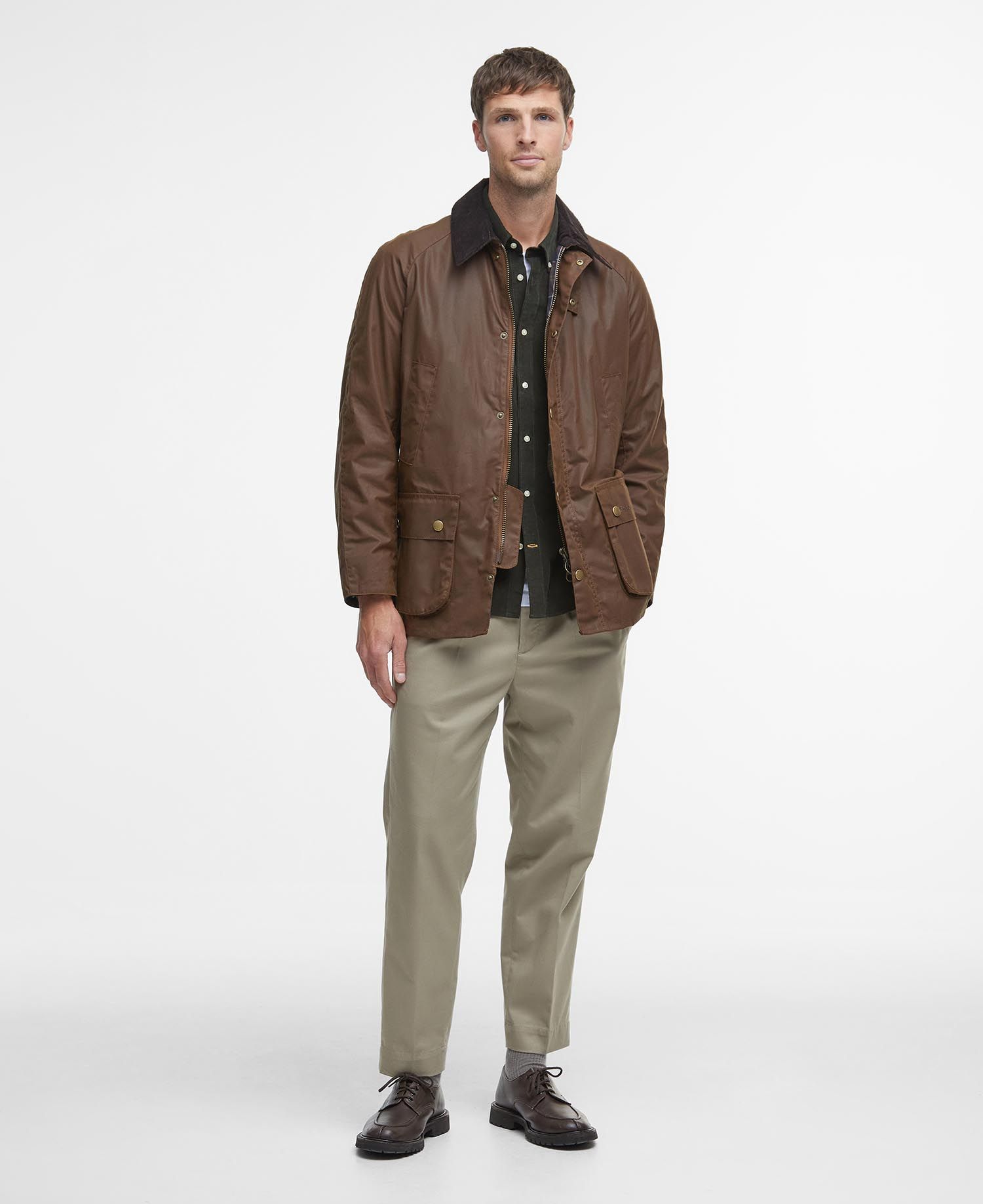 Barbour Coat Ashby Wax Bark-Men's Coats-Howard-Surrey-Canada