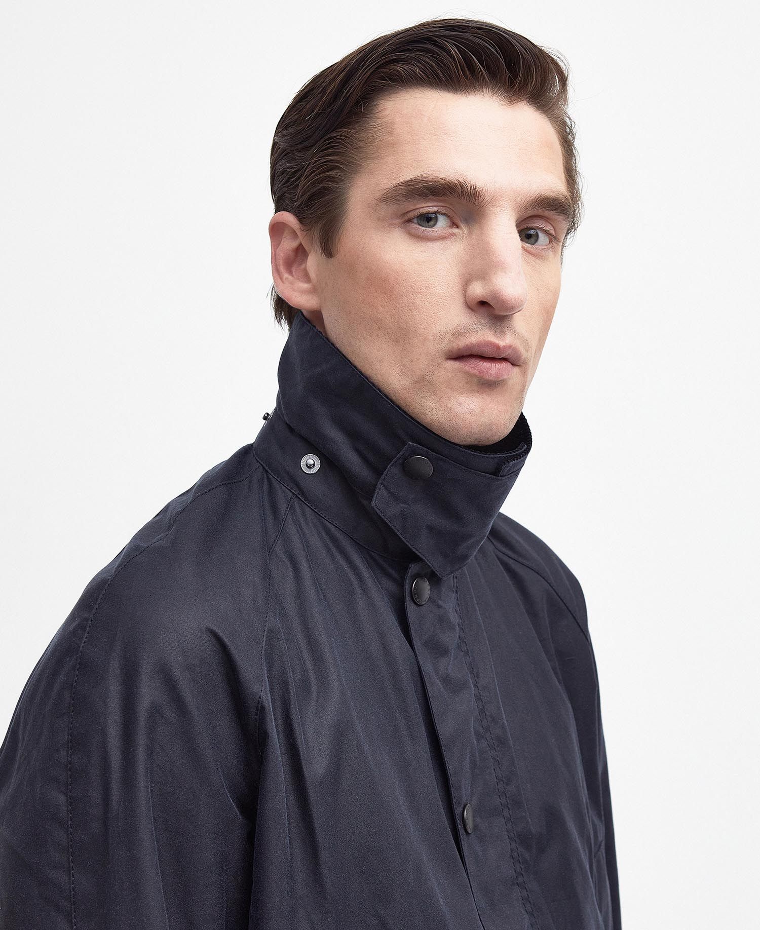 Barbour Coat Ashby Wax Navy