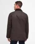 Barbour Coat Ashby Wax Mid Olive-Men's Coats-Howard-Surrey-Canada