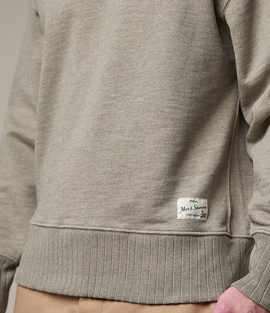 Merz Sweatshirt 19 Oz Relaxed Fit Grey Melange Vintage-Men&#39;s Sweatshirts-Brooklyn-Vancouver-Yaletown-Canada