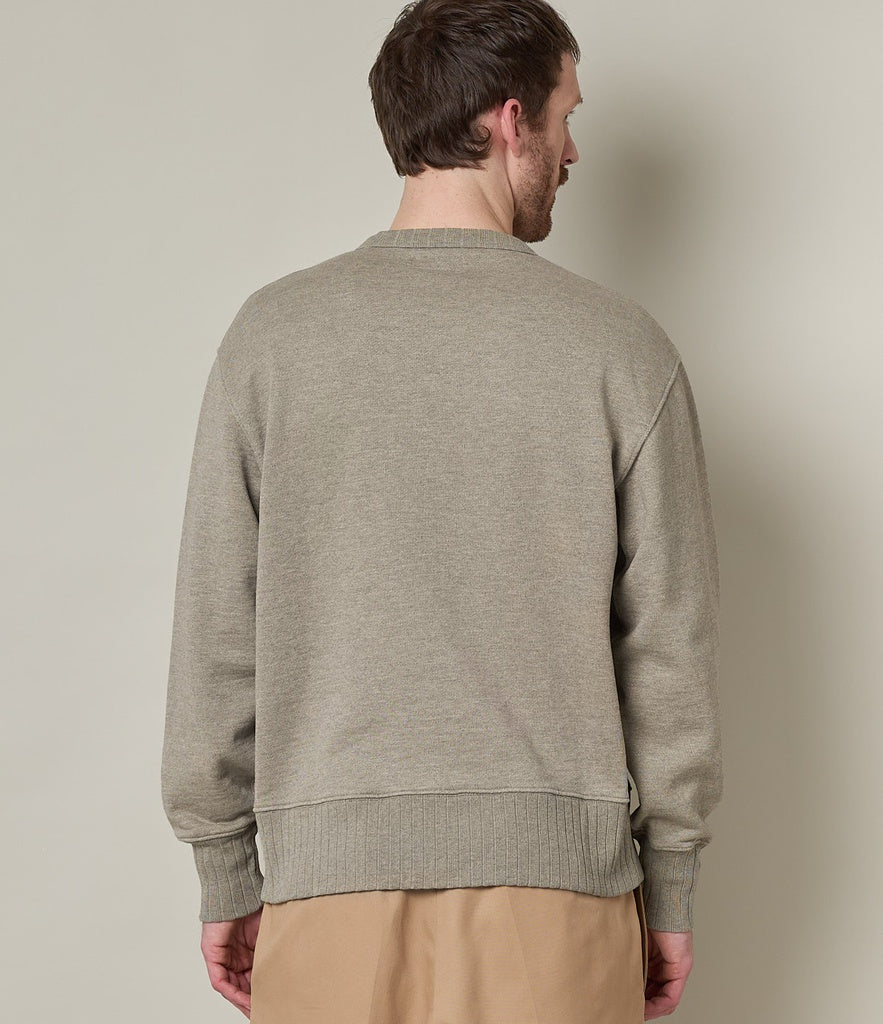 Merz Sweatshirt 19 Oz Relaxed Fit Grey Melange Vintage-Men&#39;s Sweatshirts-Brooklyn-Vancouver-Yaletown-Canada