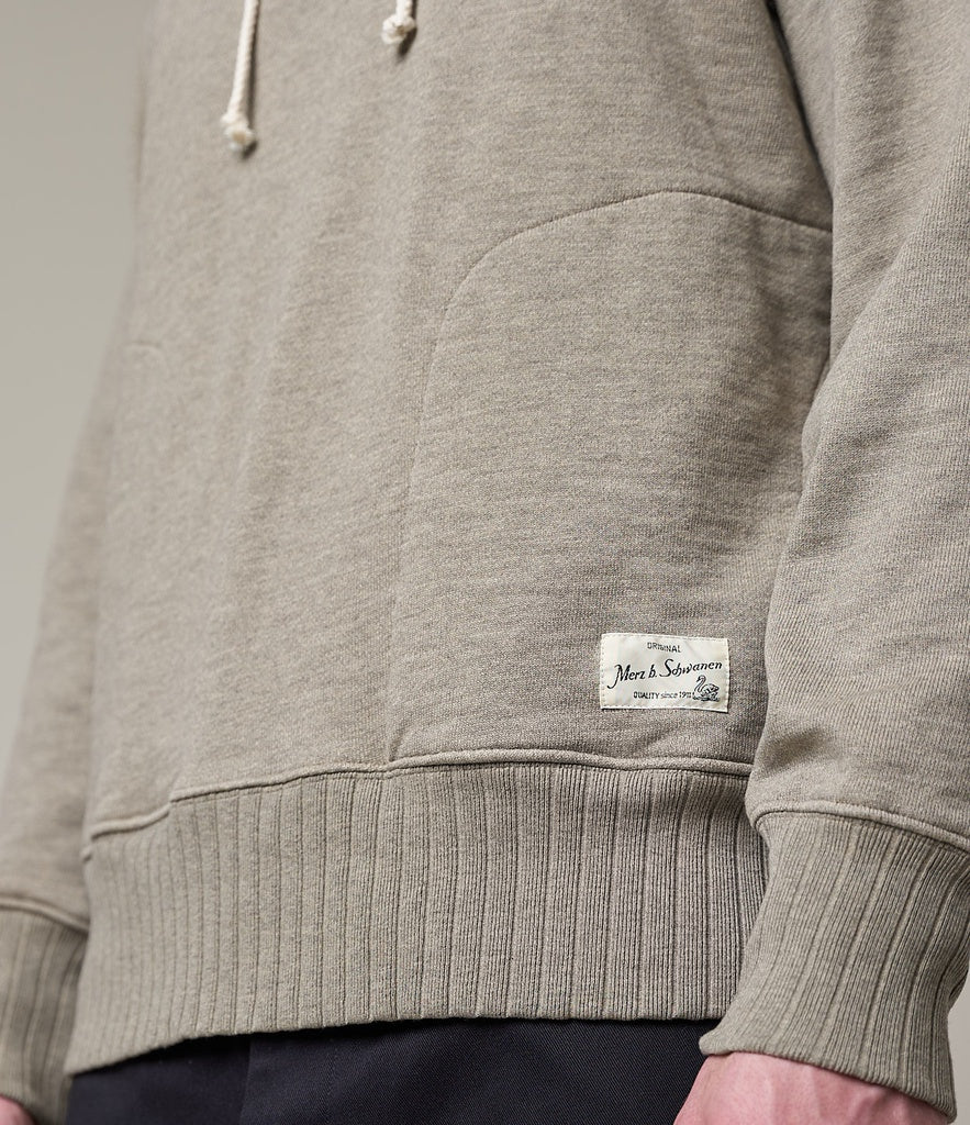 Merz Hoodie 19 Oz Relaxed Fit Grey Melange Vintage-Men&#39;s Sweatshirts-Brooklyn-Vancouver-Yaletown-Canada