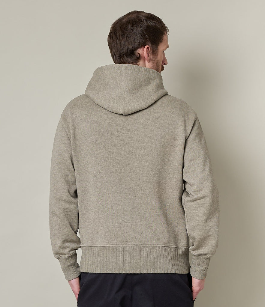 Merz Hoodie 19 Oz Relaxed Fit Grey Melange Vintage-Men&#39;s Sweatshirts-Brooklyn-Vancouver-Yaletown-Canada