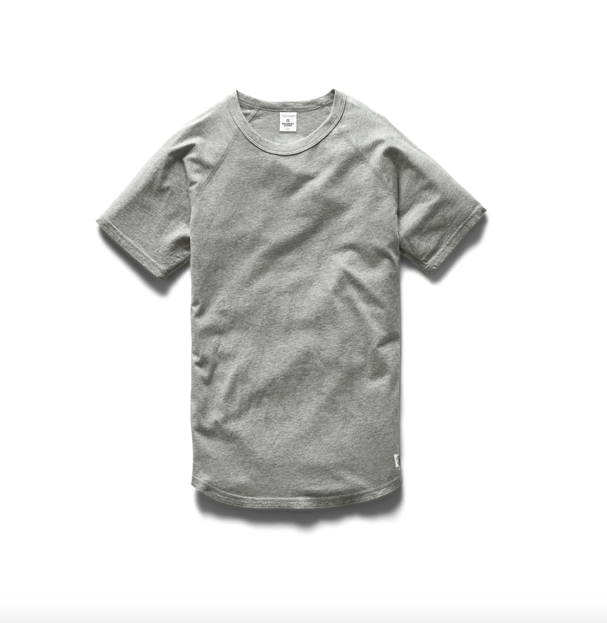 Reigning Champ-Knit Lightweight Jersey Raglan Tee-H Grey FW23-Men's T-Shirts-Yaletown-Vancouver-Surrey-Canada 