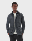 Barbour Coat Ashby Wax Grey-Men's Coats-Howard-Surrey-Canada