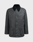 Barbour Coat Ashby Wax Grey-Men's Coats-Howard-Surrey-Canada