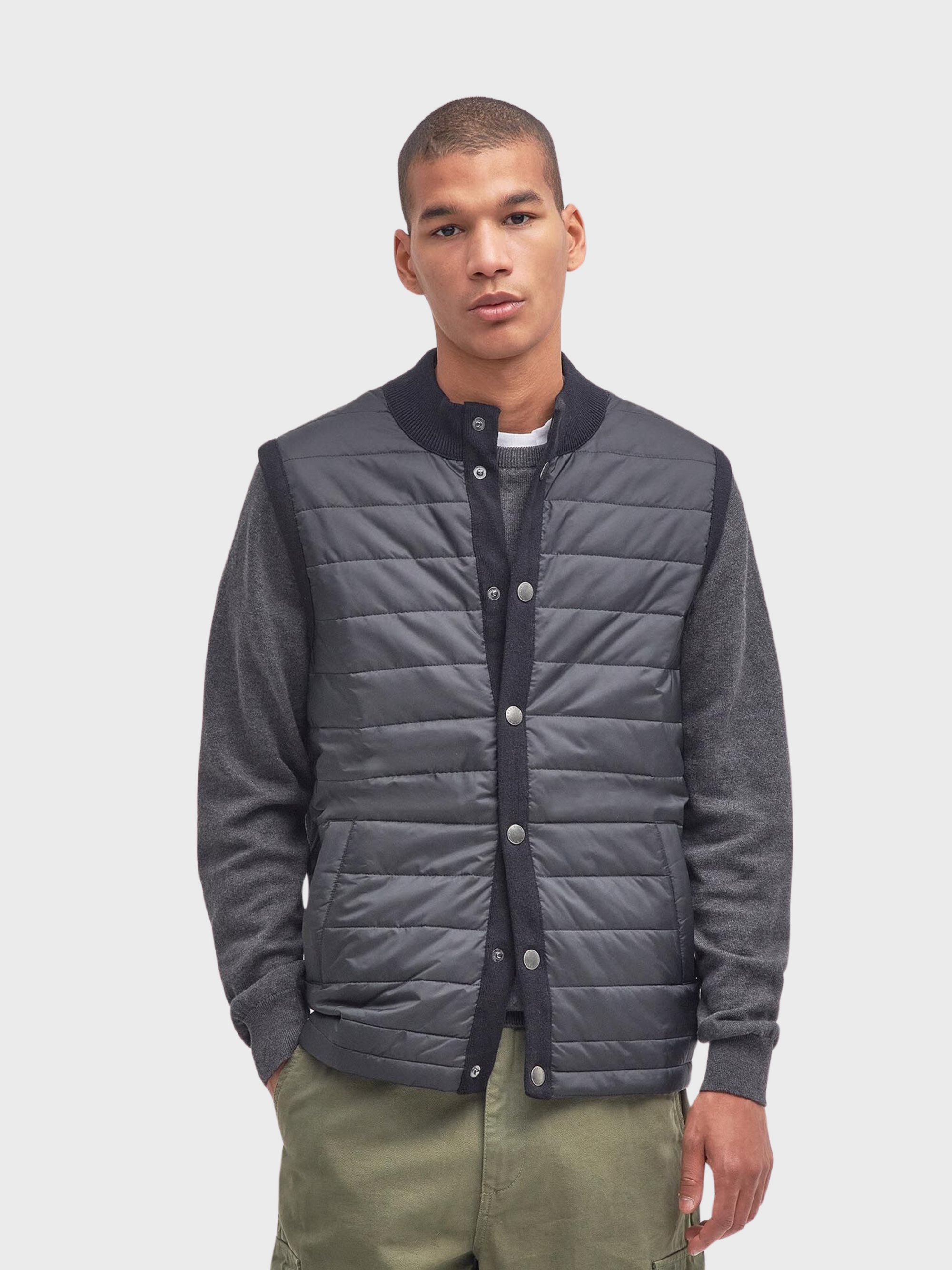 Barbour Jacket Essential Gilet Charcoal-Men's Jackets-Howard-Surrey-Canada