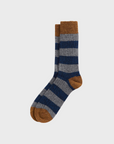 Barbour Accessories Houghton Striped Socks Grey Asphalt-Men's Accessories-Howard-Surrey-Canada