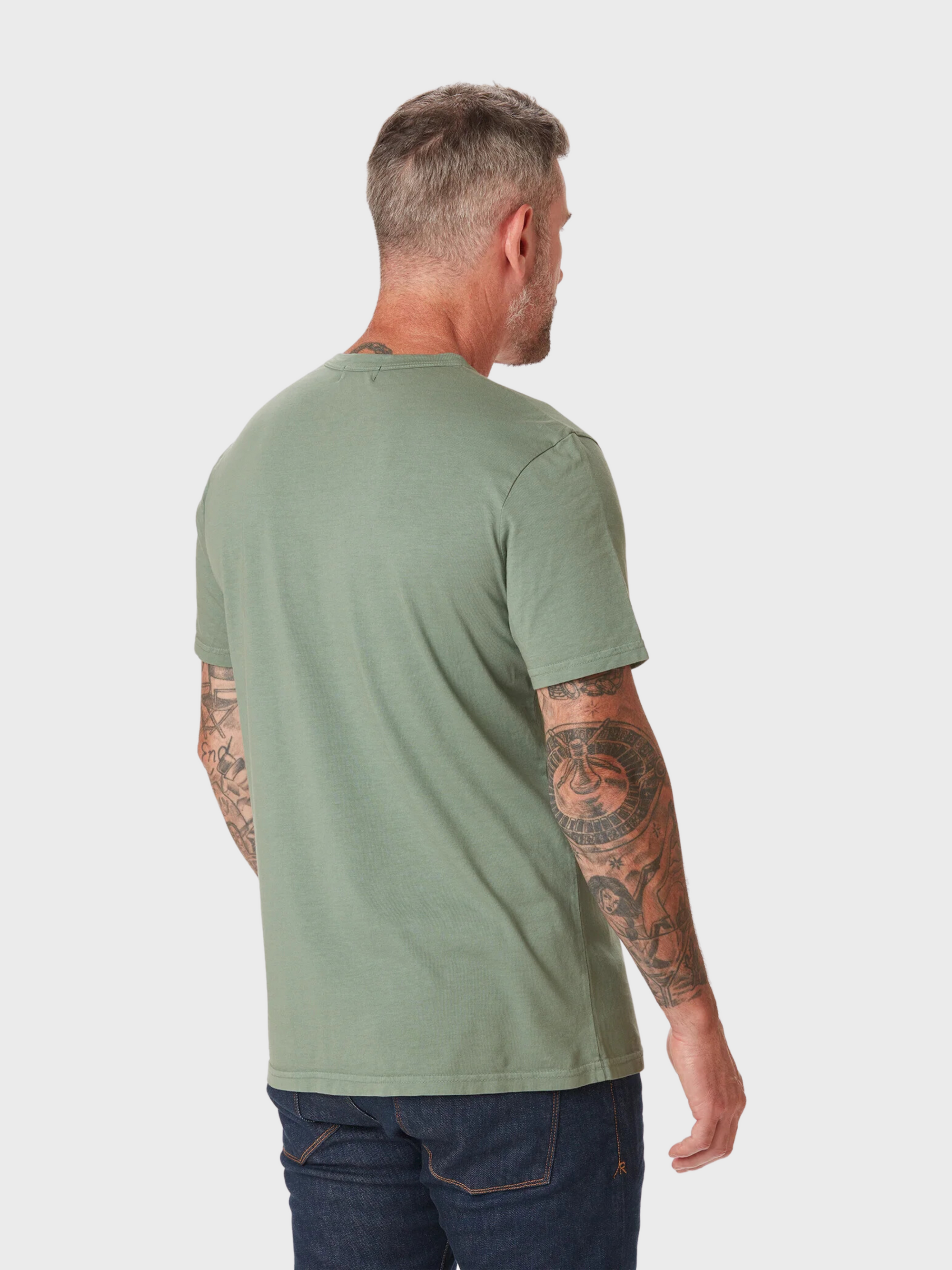 Ace Rivington Supima T Shirt SS Sage-Men&#39;s T-Shirts-Brooklyn-Vancouver-Yaletown-Canada