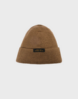 Dehen Wool Knit Watch Cap Dark Tan FW24-Men's Accessories-Howard-Surrey-Canada