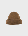 Dehen Wool Knit Watch Cap Dark Tan FW24-Men's Accessories-Howard-Surrey-Canada