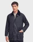 Barbour Beaufort Waxed Jacket Navy-Men's Coats-Howard-Surrey-Canada