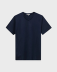 Easy Mondays V-Neck SS Cotton T-Shirt Navy-Men's T-Shirts-Brooklyn-Vancouver-Yaletown-Canada