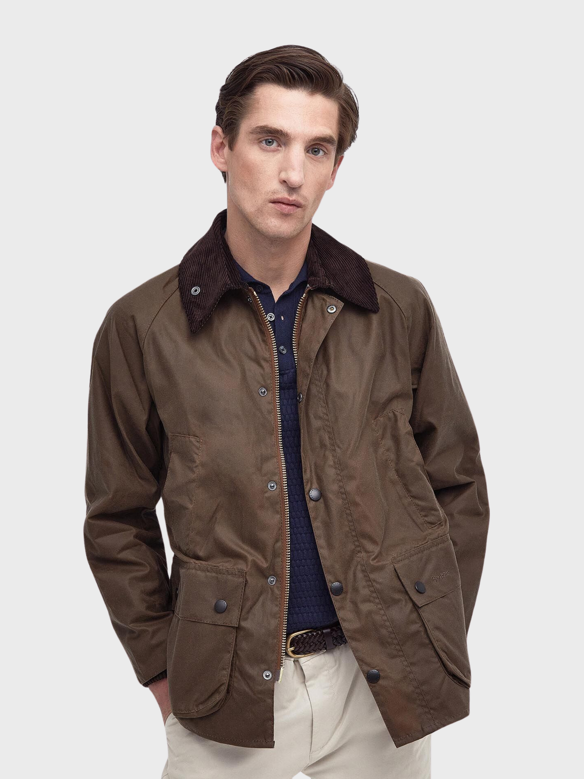 Barbour Bedale Wax Coat - Bark-Men&#39;s Coats-Brooklyn-Vancouver-Yaletown-Canada