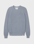 Peregrine Harry Cotton Jumper Washed Denim-Men's Sweaters-Brooklyn-Vancouver-Yaletown-Canada