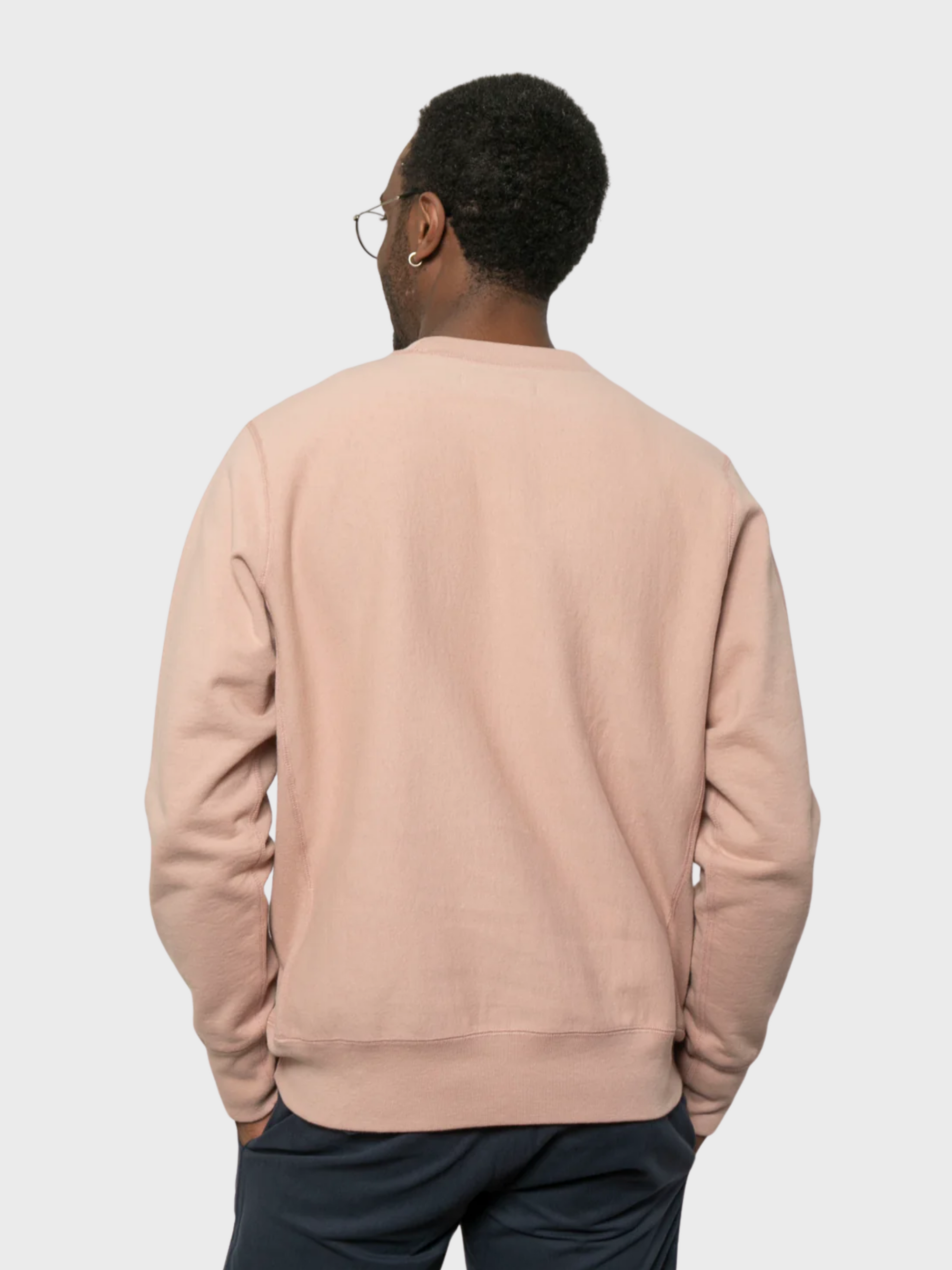 18Waits Classic Crewneck Dusty Rose-Men's Sweatshirts-Howard-Surrey-Canada