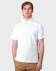 Outclass Slub Polo White-Men's Shirts-Howard-Surrey-Canada