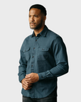 Kato Shirt The Brace LS Oxford St. Reactive Navy-Men's Shirts-Howard-Surrey-Canada