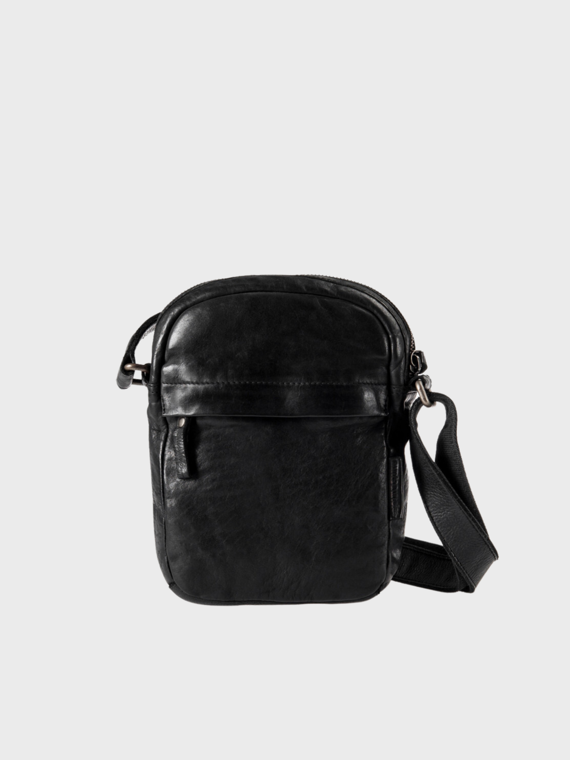 Aunts & Uncles Bags Van Dyke Crossover Bag Charcoal Black-Men's Bags-Howard-Surrey-Canada