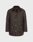 Barbour Coat Ashby Wax Mid Olive-Men's Coats-Howard-Surrey-Canada