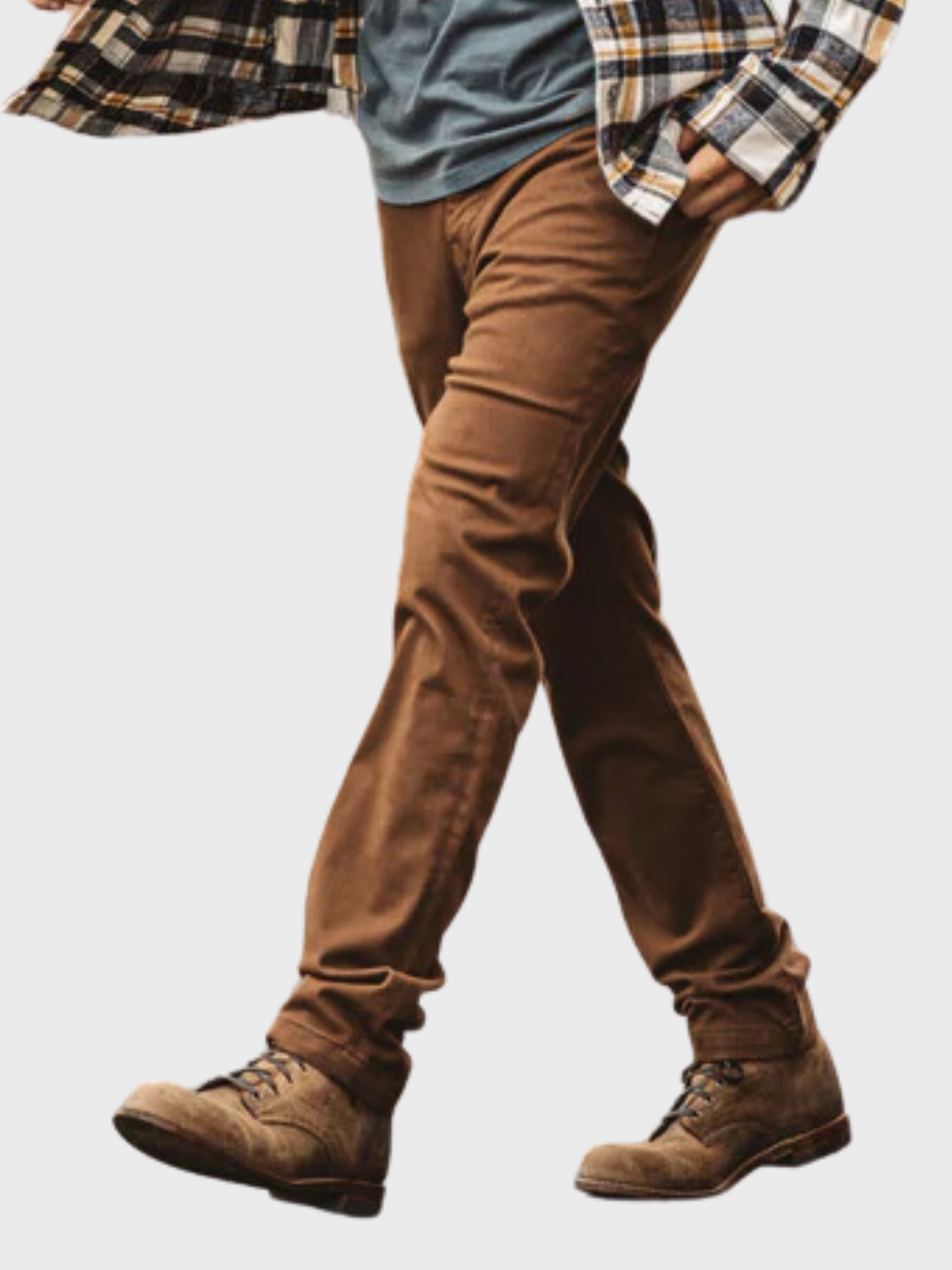 Kato The Axe Chino Denit Brown-Men's Pants-Howard-Surrey-Canada