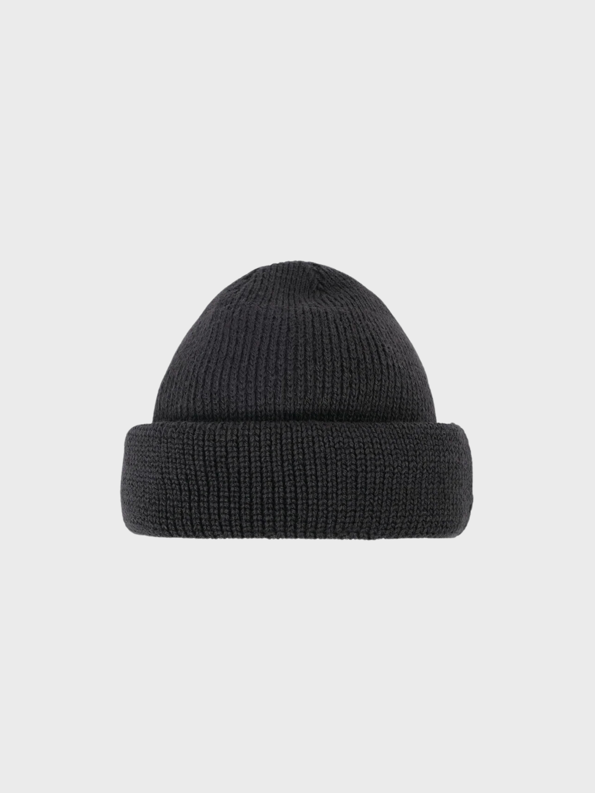 Dehen Wool Knit Watch Cap Dark Charcoal FW24-Men's Accessories-Brooklyn-Vancouver-Yaletown-Canada