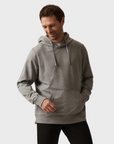 34 Heritage French Terry Hoodie Grey Melange-Men's Sweatshirts-Howard-Surrey-Canada